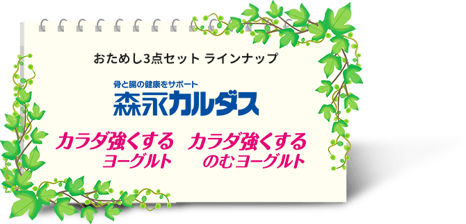 おためし3点セット ラインナップ